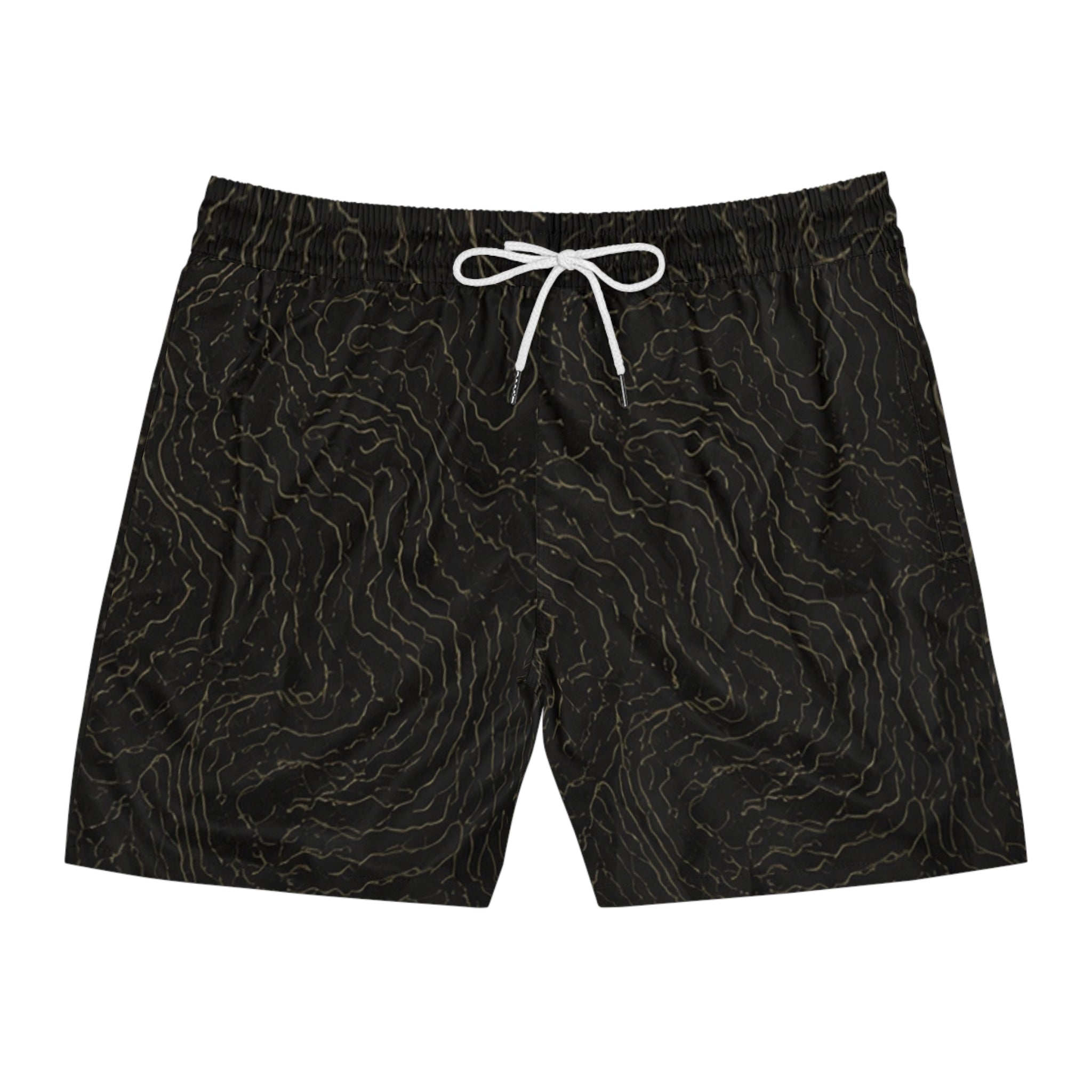 Topographic 'Explore Conquer' Men's Swim Shorts