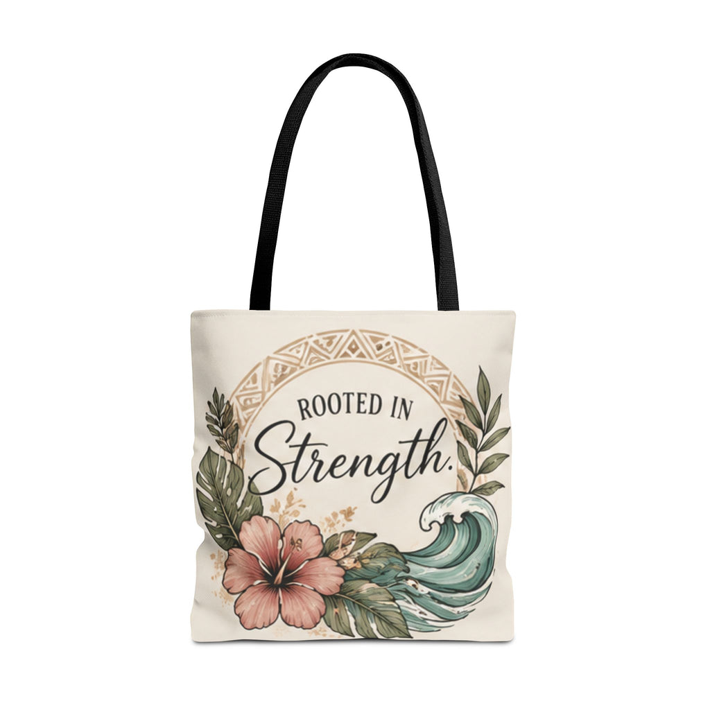 Rooted in Strength Niho Mano Shark Tooth Tribal Tote Bag
