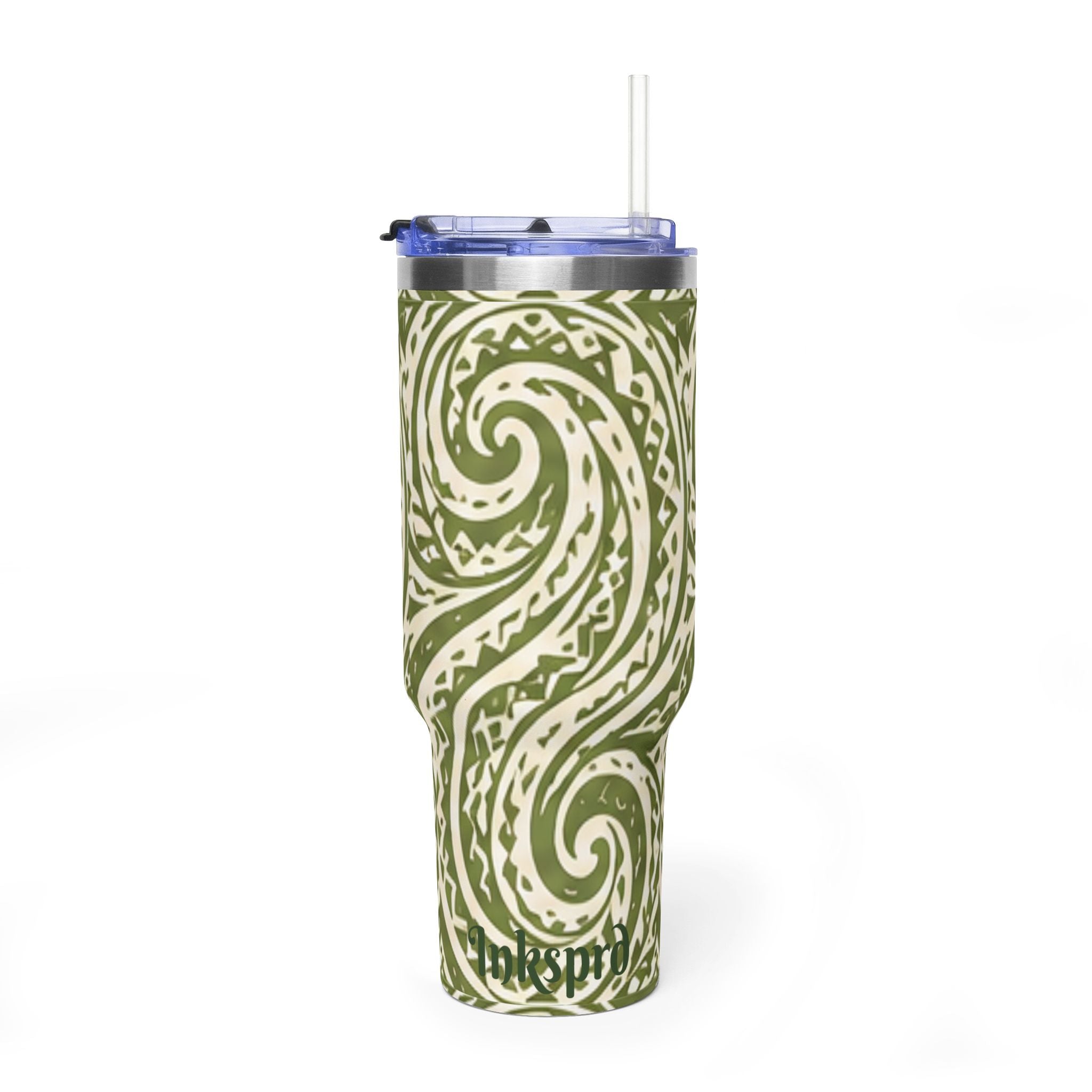 40oz Vacuum Tumbler — Kaneohe Spiral Design