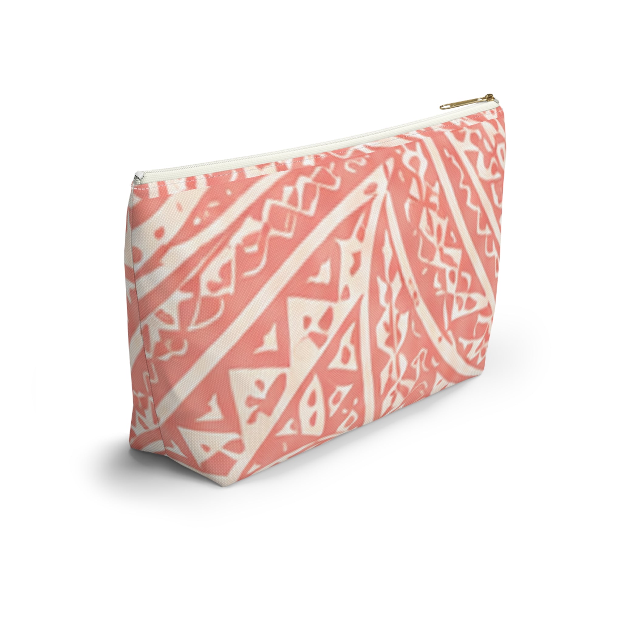 Maui Pink Lau Ti Leaf Accessory Pouch — T‑Bottom Travel Case