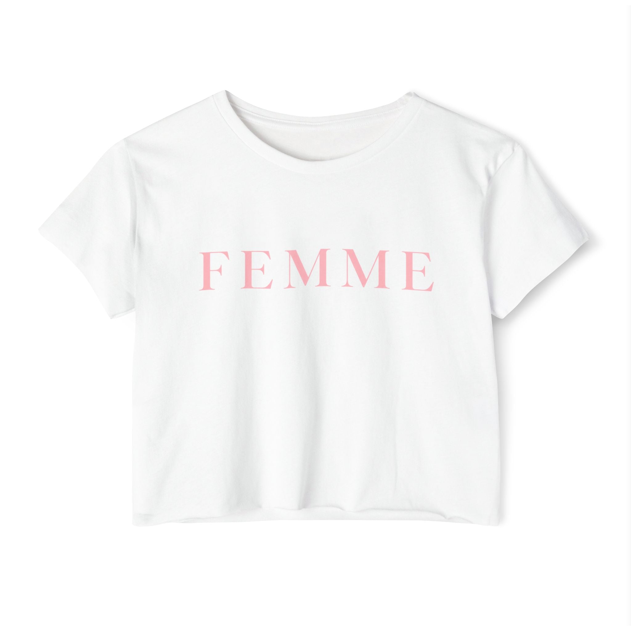 Femme Crop Top — Women's Feminine Festival Tee