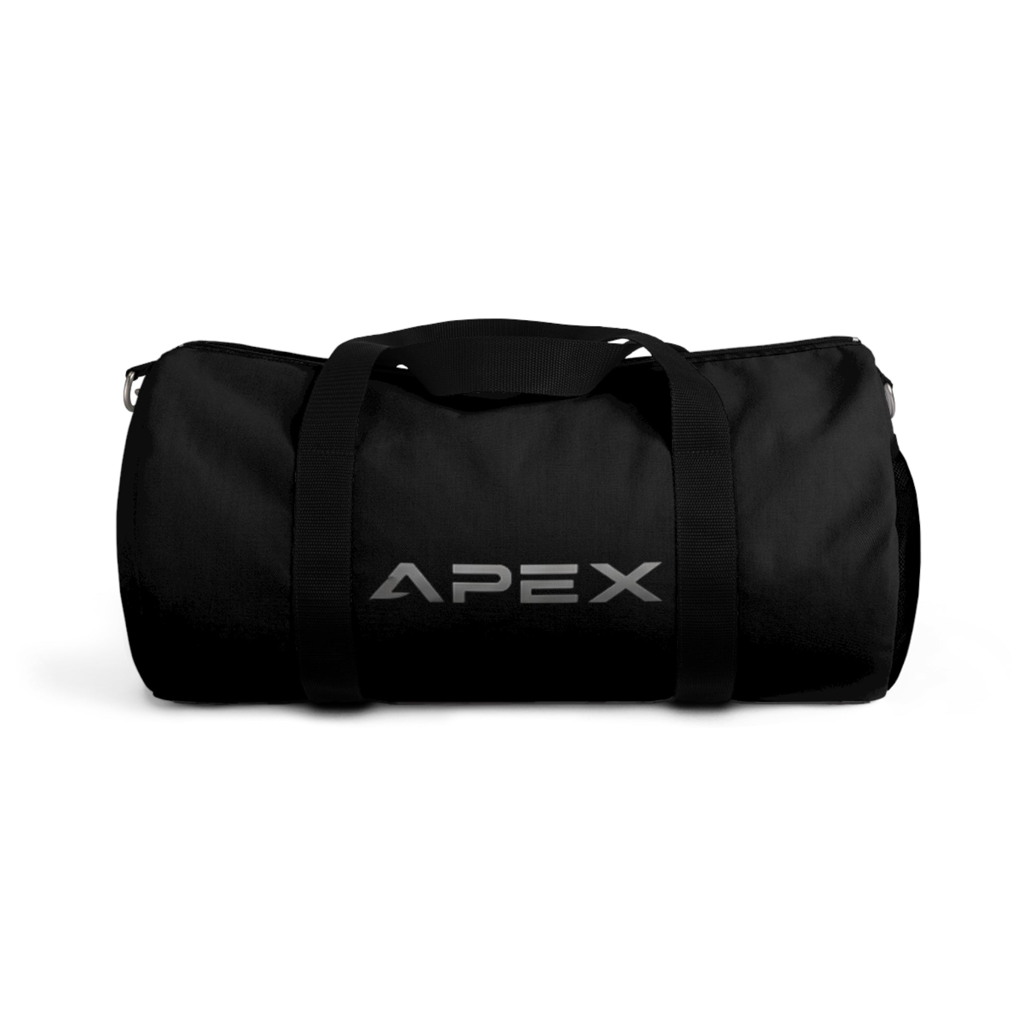 Apex Black Travel Duffel Bag — Durable Gym & Weekend Carryall