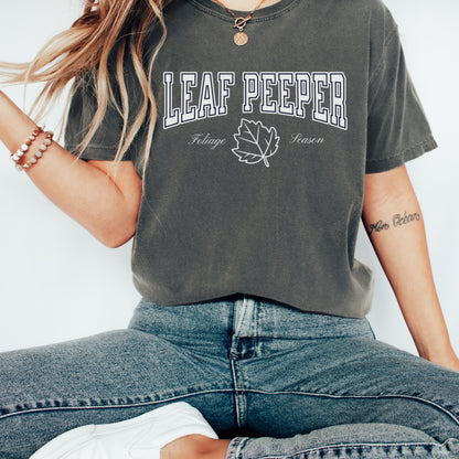 New England Leaf Peeping Comfort Colors Fall Season T-Shirt