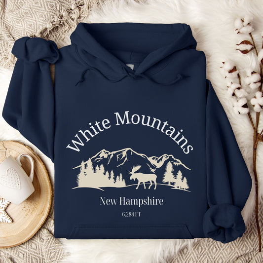 White Mountains New Hampshire Hooded Sweatshirt