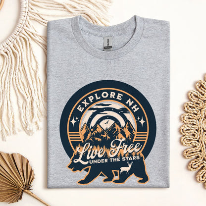 Explore NH "Live Free Under the Stars" T-Shirt