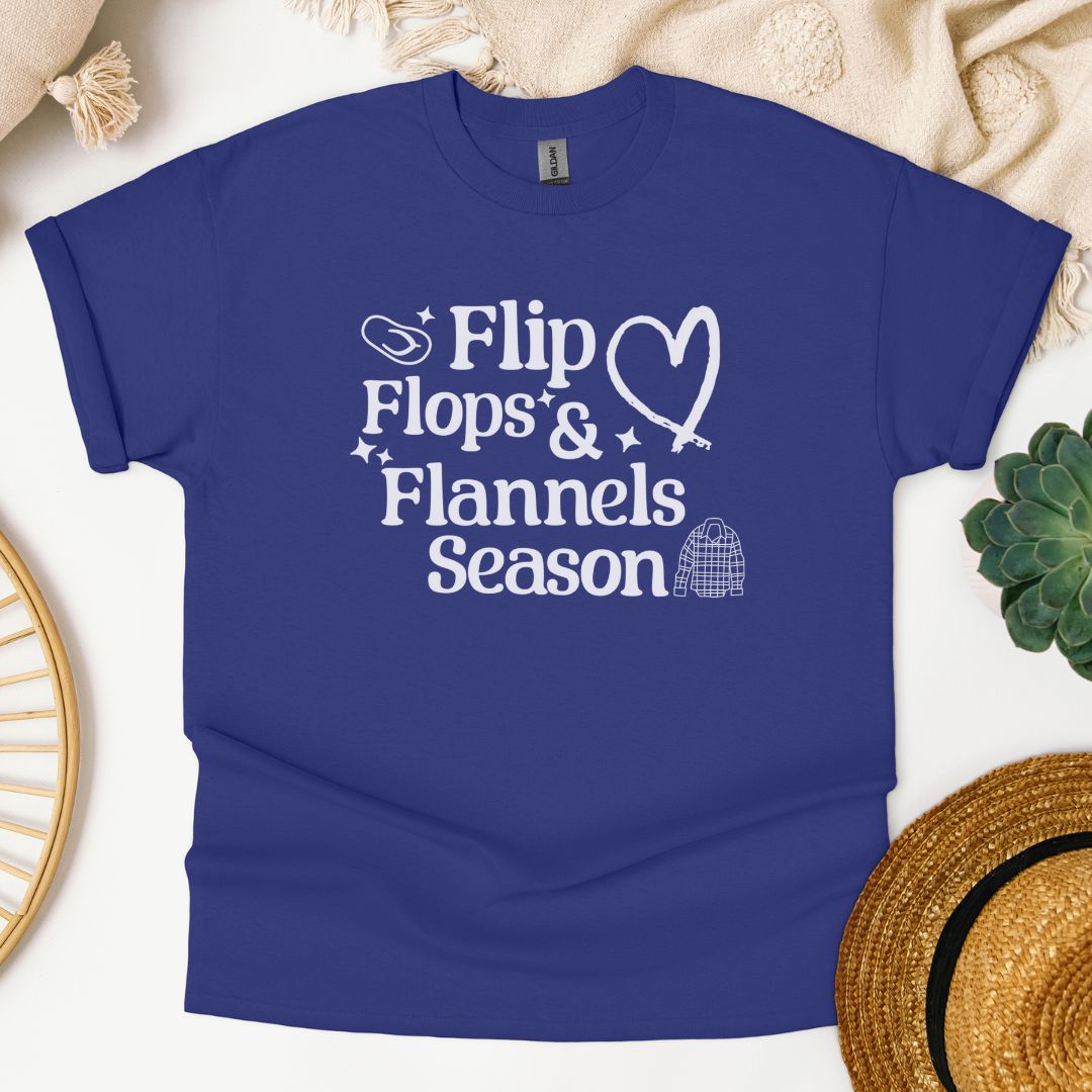 "Flip Flops & Flannels Season" T-Shirt