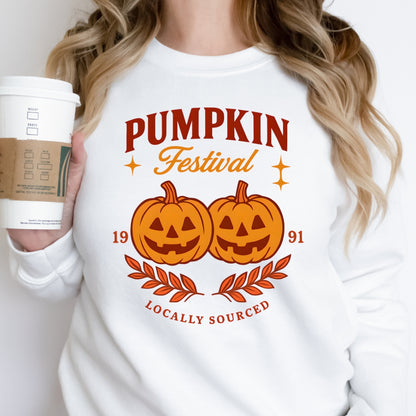 New Hampshire Pumpkin Festival Sweatshirt: Originally Sourced World Record in Keene, New Hampshire