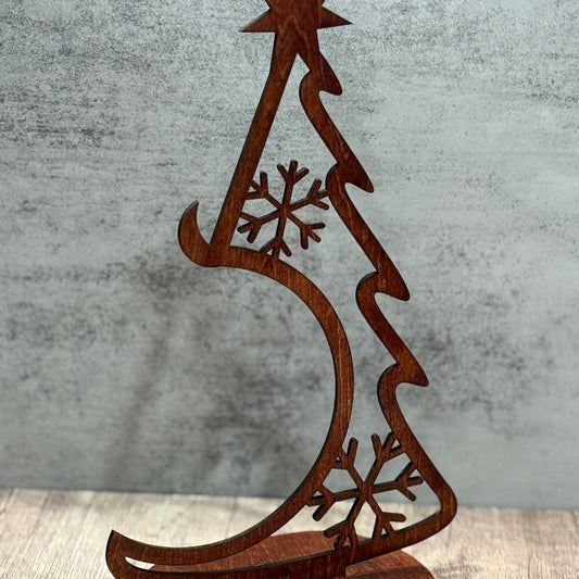 Laser Cut Christmas Tree Ornament Hanger Decor