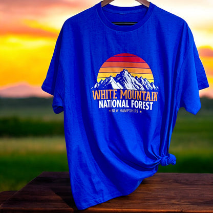 White Mountains Retro Sunset T-Shirt