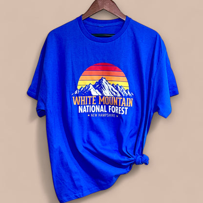 White Mountains Retro Sunset T-Shirt