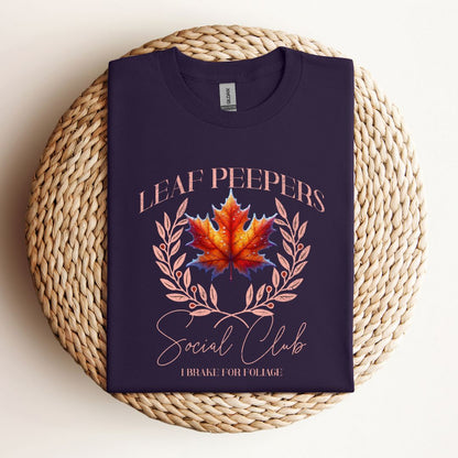 Leaf Peepers Social Club T-Shirt , Coquette Style New Hampshire