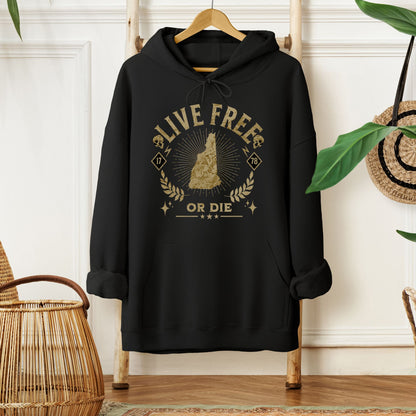 "Live Free or Die" New Hampshire Hooded Sweatshirt