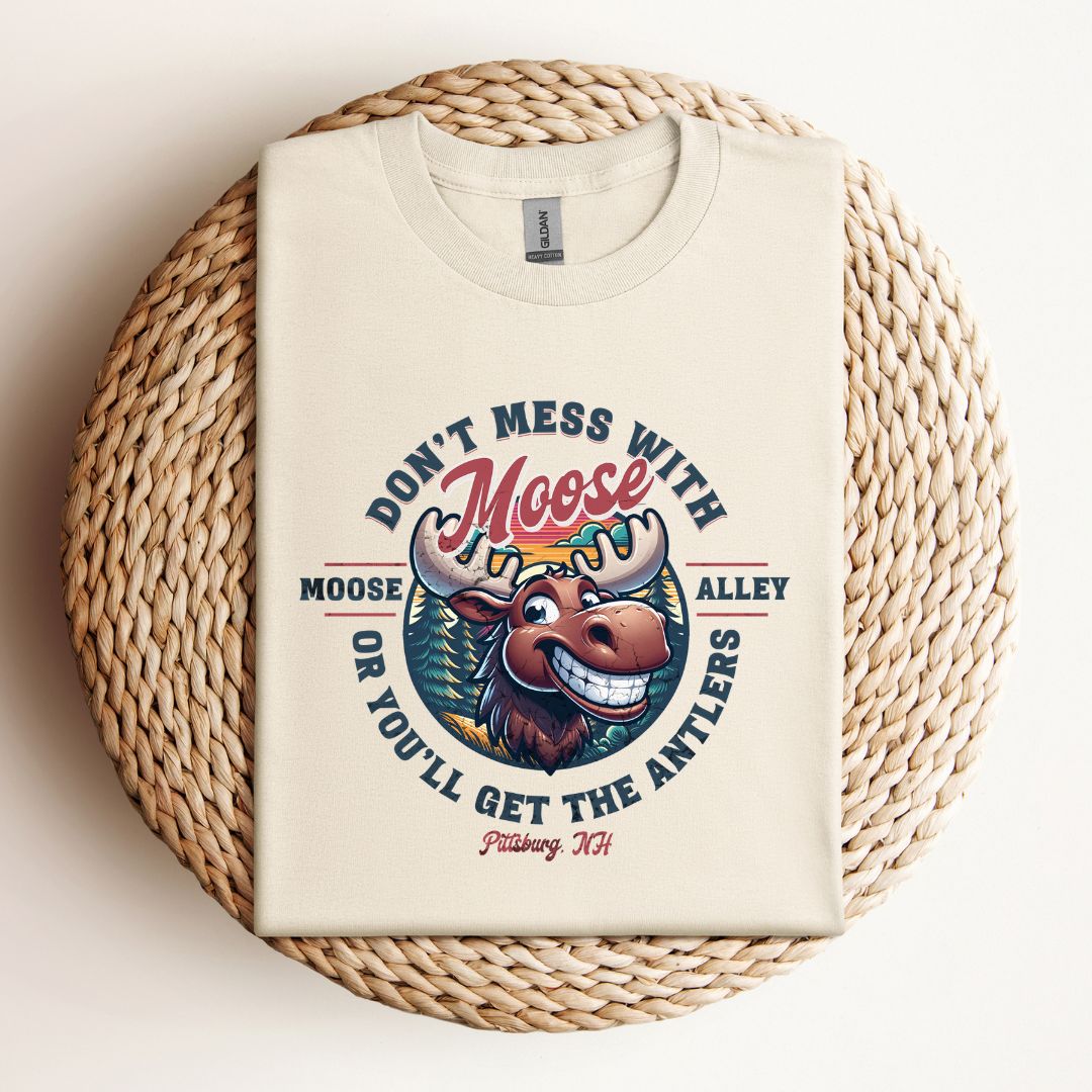 Moose Alley Graphic T-Shirt – Pittsburg, NH Souvenir