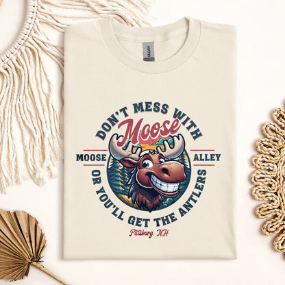 Moose Alley Graphic T-Shirt – Pittsburg, NH Souvenir