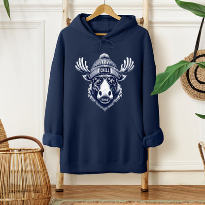 "Chill Moose" Hooded Sweatshirt