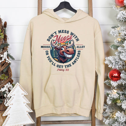 Moose Alley Graphic Hooded Sweatshirt – Pittsburg, NH Souvenir