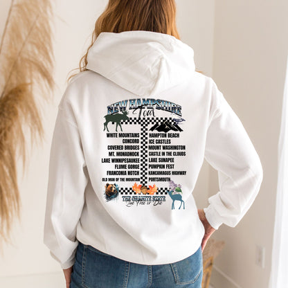 New Hampshire Tour Hooded Sweatshirt - Granite State Keepsake