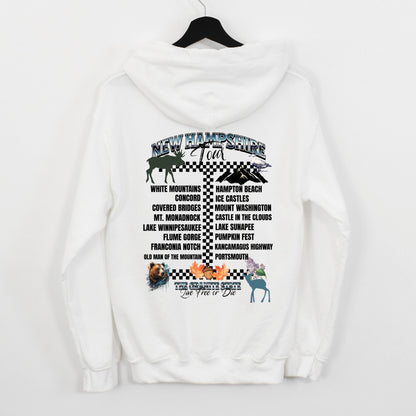 New Hampshire Tour Hooded Sweatshirt - Granite State Keepsake