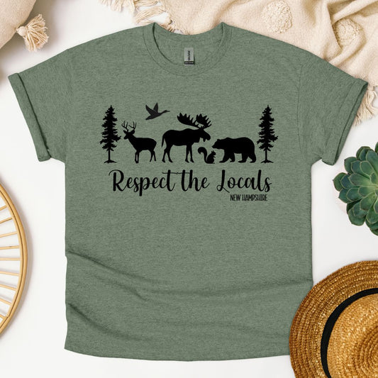 "Respect the Locals" New Hampshire T-Shirt