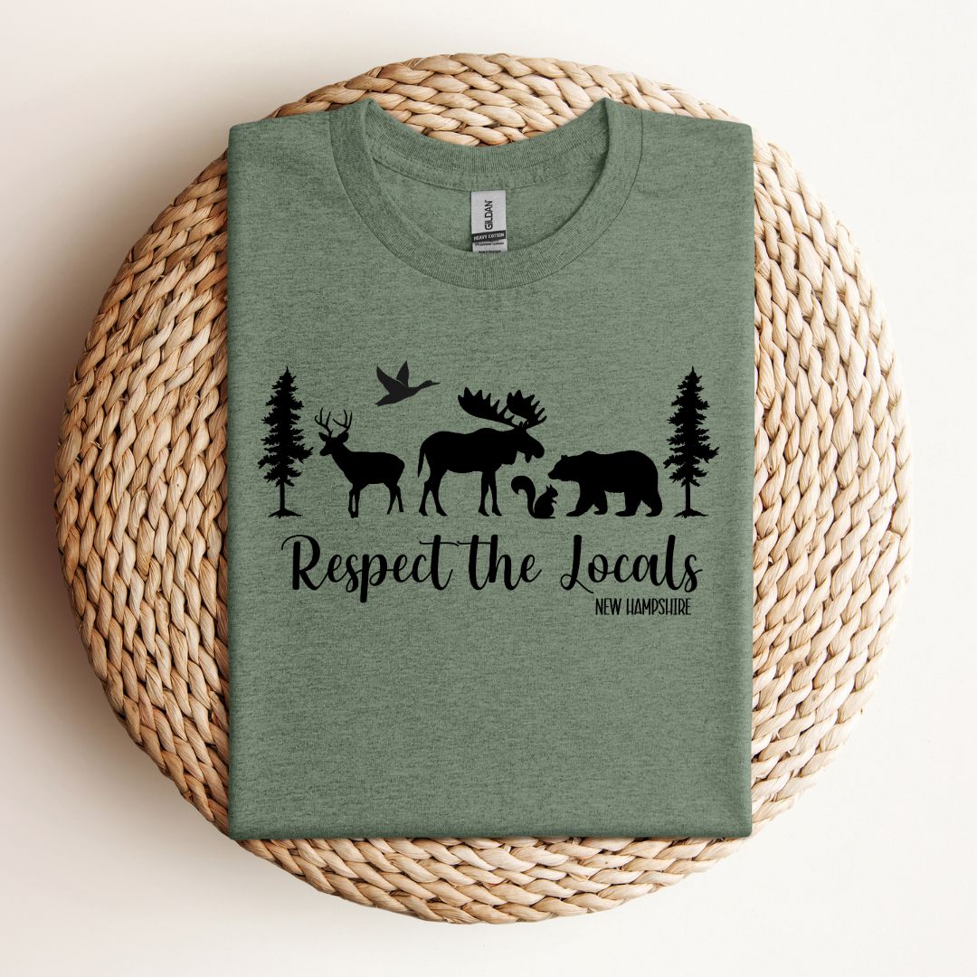 "Respect the Locals" New Hampshire T-Shirt