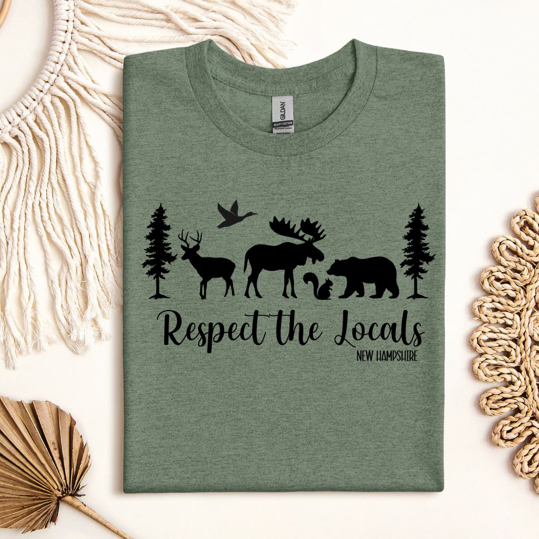 "Respect the Locals" New Hampshire T-Shirt