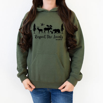 "Respect the Locals" New Hampshire Hoodie