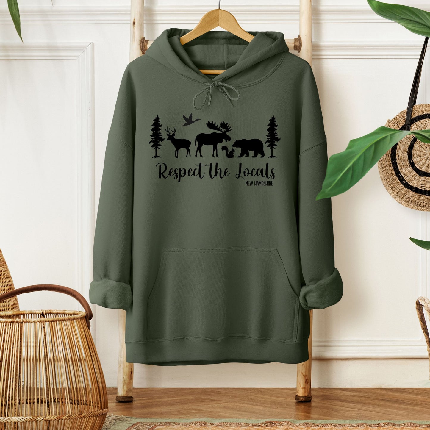 "Respect the Locals" New Hampshire Hoodie