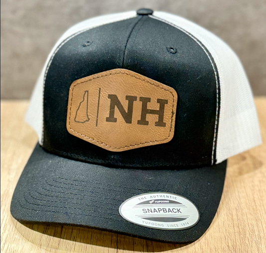 New Hampshire State Trucker Hat - Black