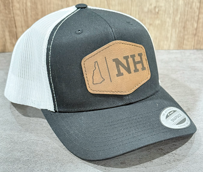 New Hampshire State Trucker Hat - Black