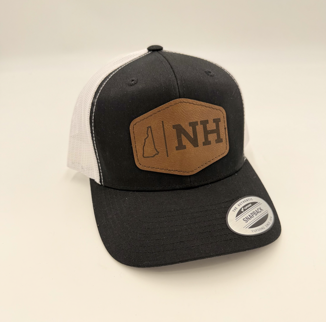 New Hampshire State Trucker Hat - Black