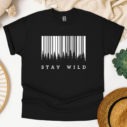 Stay Wild Barcode T-Shirt