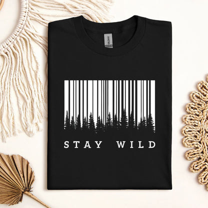 Stay Wild Barcode T-Shirt