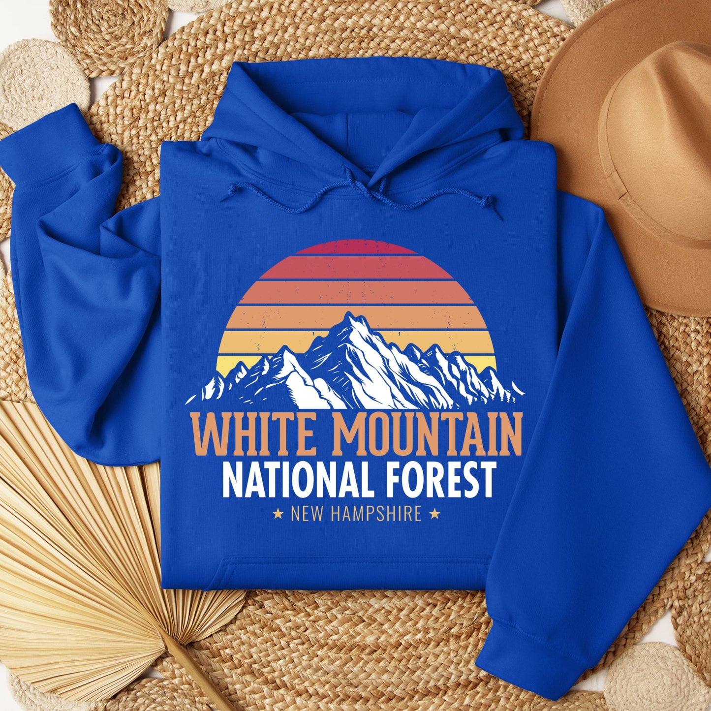 White Mountains Retro Sunset Hooded Sweatshirt