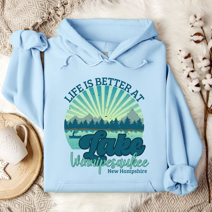 Lake Winnipesaukee, New Hampshire Hoodie - Lake Life