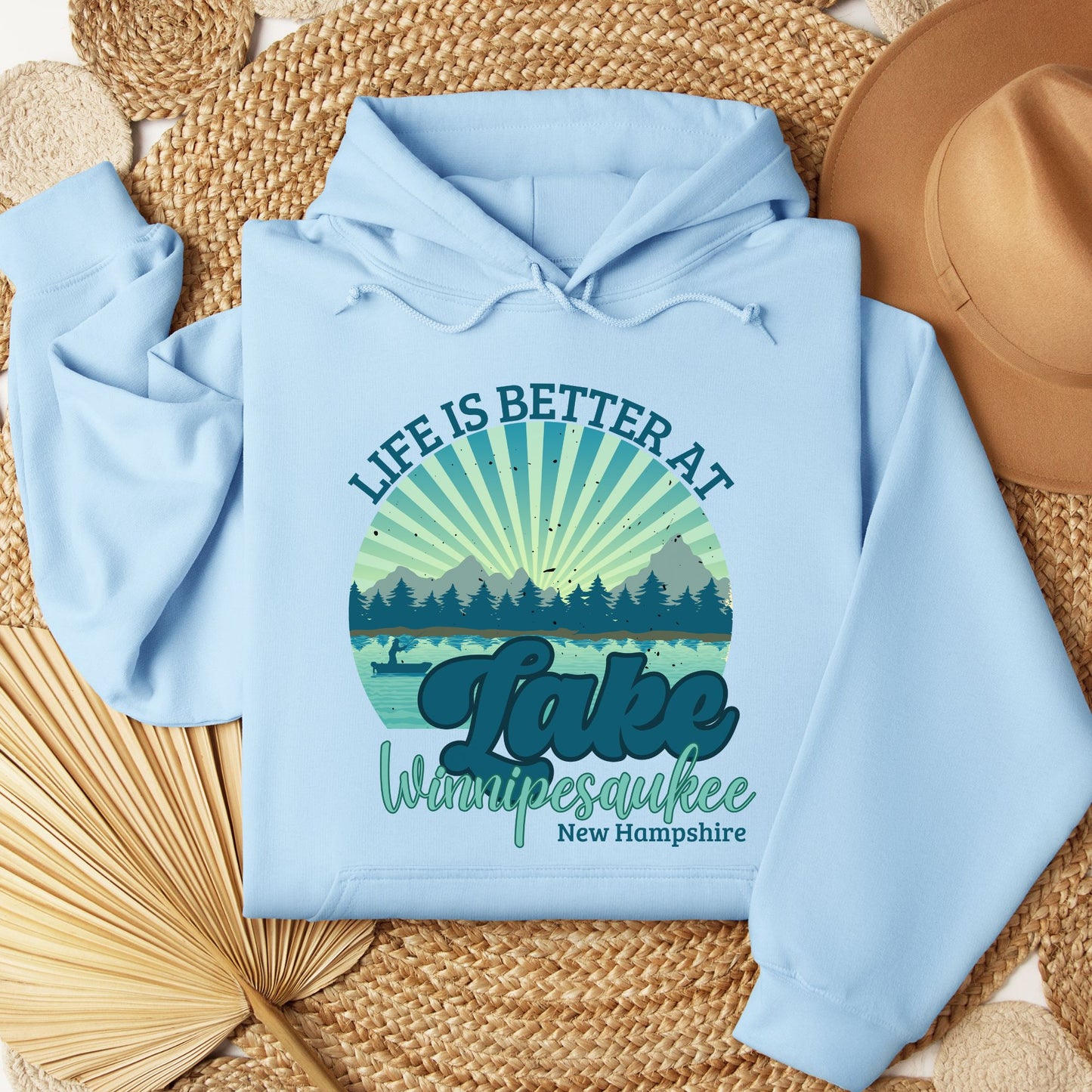 Lake Winnipesaukee, New Hampshire Hoodie - Lake Life