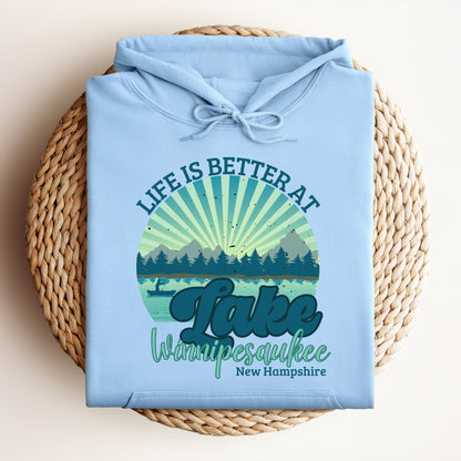 Lake Winnipesaukee, New Hampshire Hoodie - Lake Life