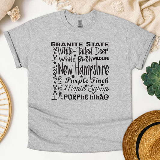 New Hampshire Word Art T-Shirt