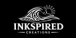A black square graphic featuring a white stylized wave and sun emblem above the words 'INKSPIRED CREATIONS' in a bold serif font.